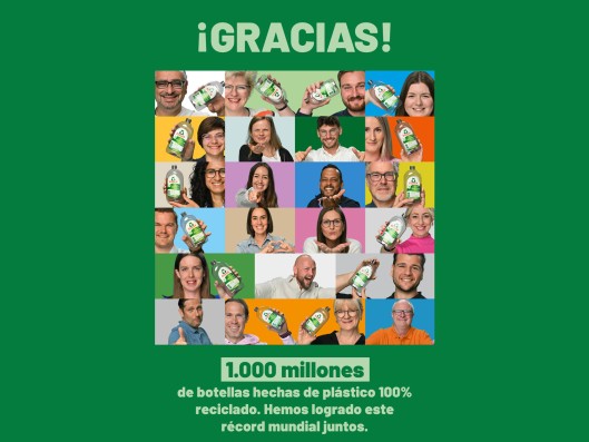 1 Billion bottles recycled