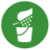 Pictogram bucket and leaf
