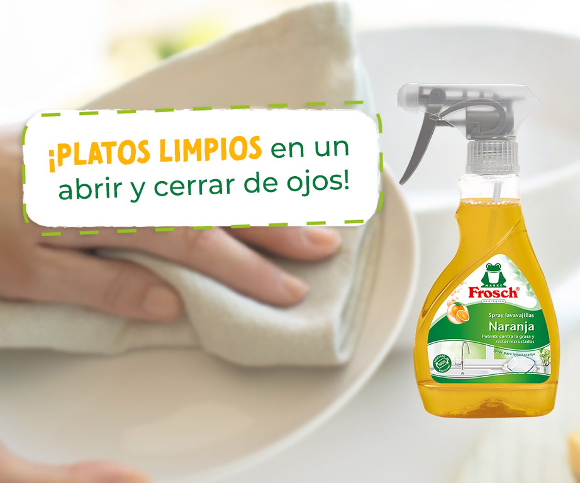 Frosch Spray lavavajillas Naranja