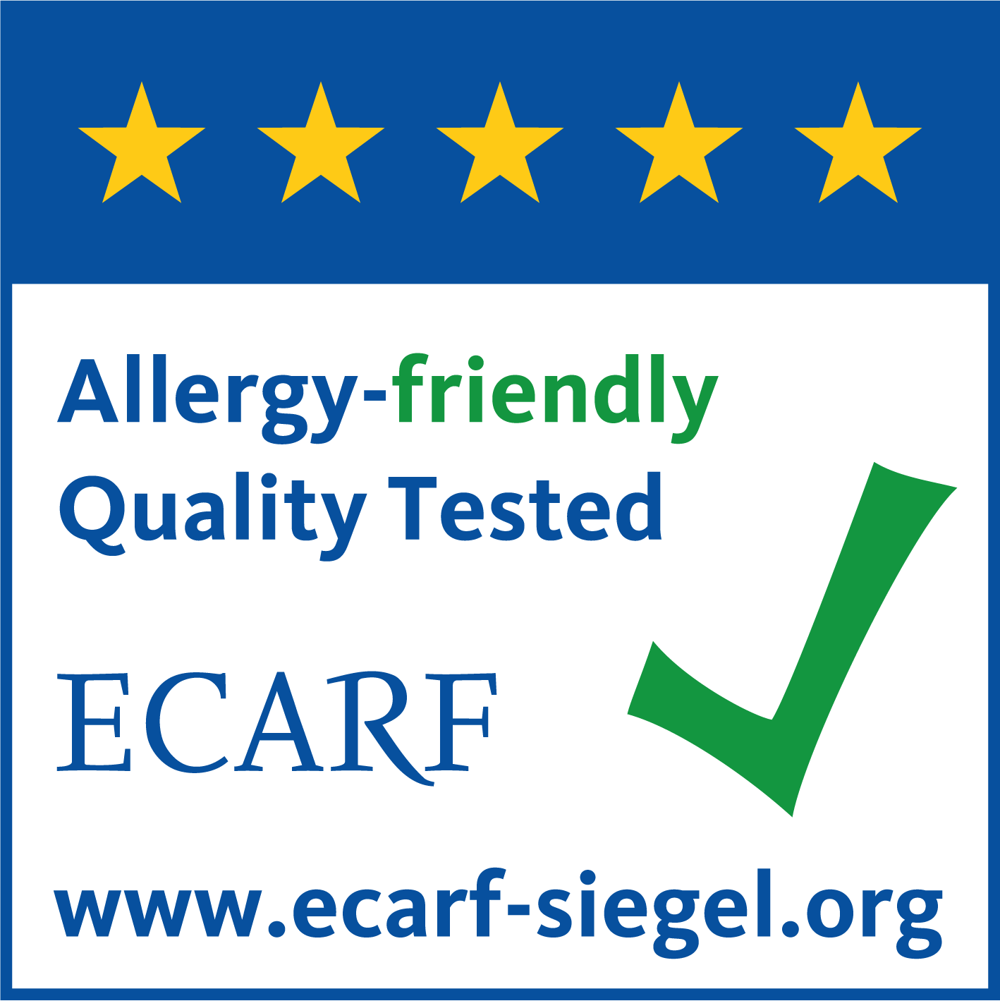 allergyfriendly certified seal