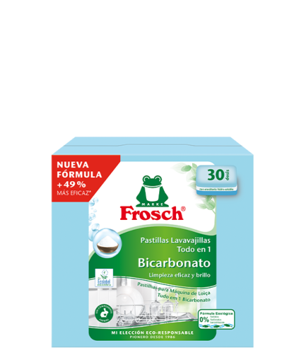 Frosch Pastillas Lavavajillas Bicarbonato de Sodio 30